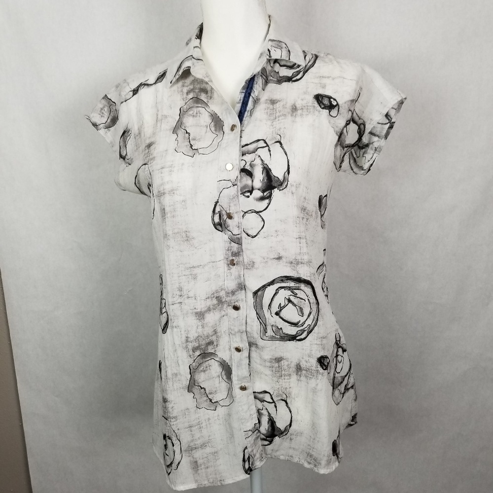 Deal Jeans Hi Lo Button Front Sleeveless Tunic L